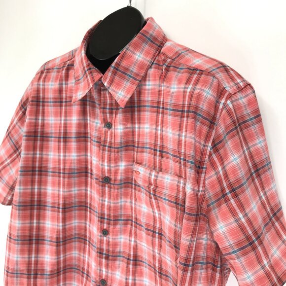 Exofficio Short Sleeve Button Up Shirt Men's XXL Plaid Pocket Outdoor Fishing - Picture 3 of 12